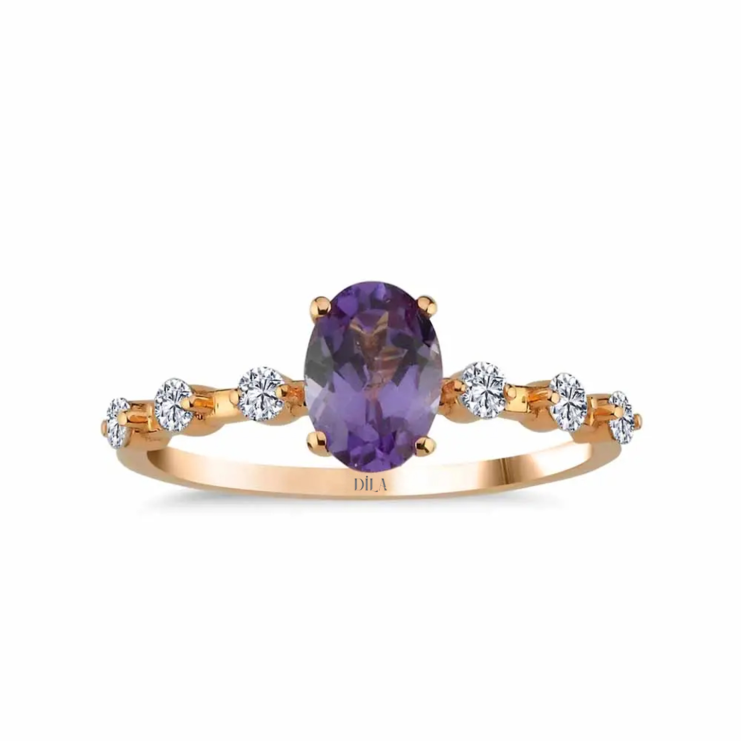 1,29 Karat Pırlantalı Vintage Alexandrite Yüzük