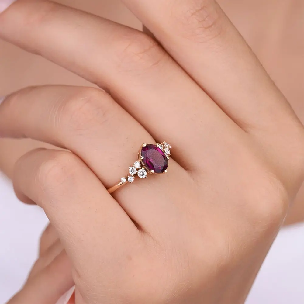 2,03 Karat Pırlantalı Vintage Alexandrite Yüzük