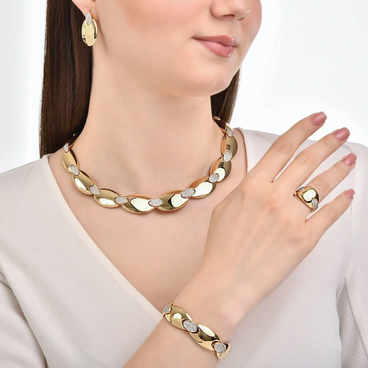 4.00 Karat Pırlantalı 4'lü Set