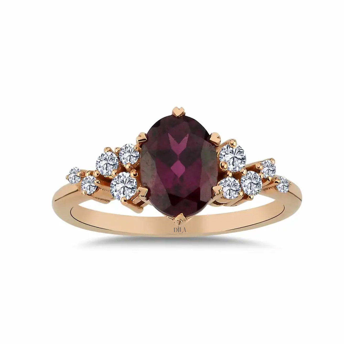 2,03 Karat Pırlantalı Vintage Alexandrite Yüzük