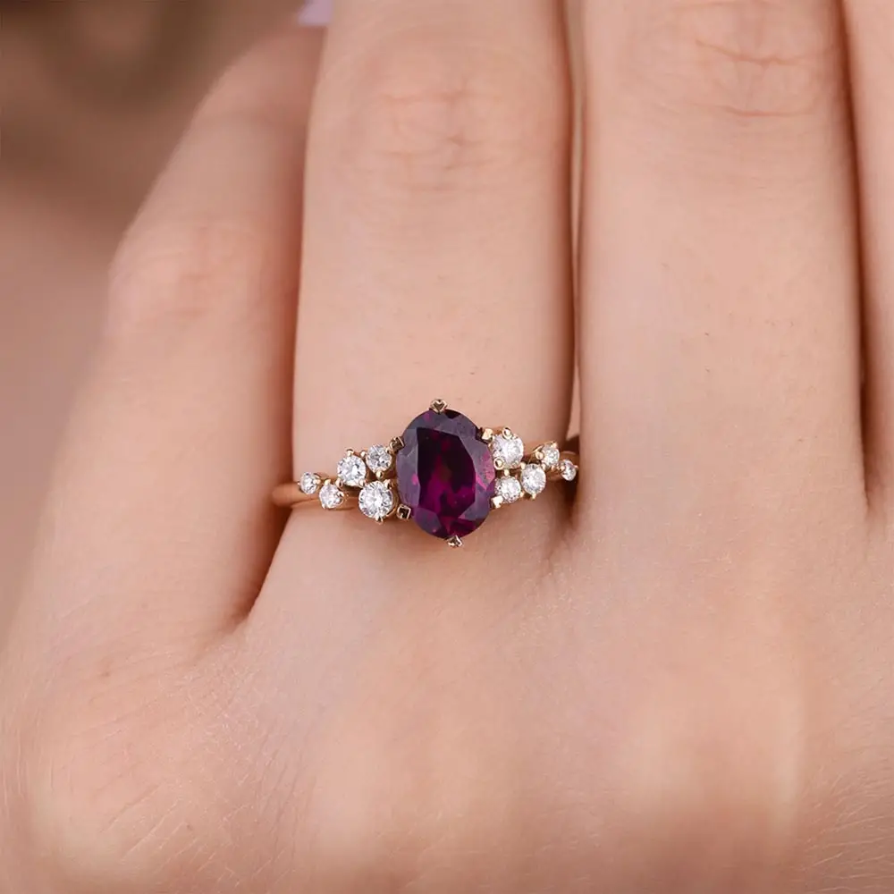 2,03 Karat Pırlantalı Vintage Alexandrite Yüzük