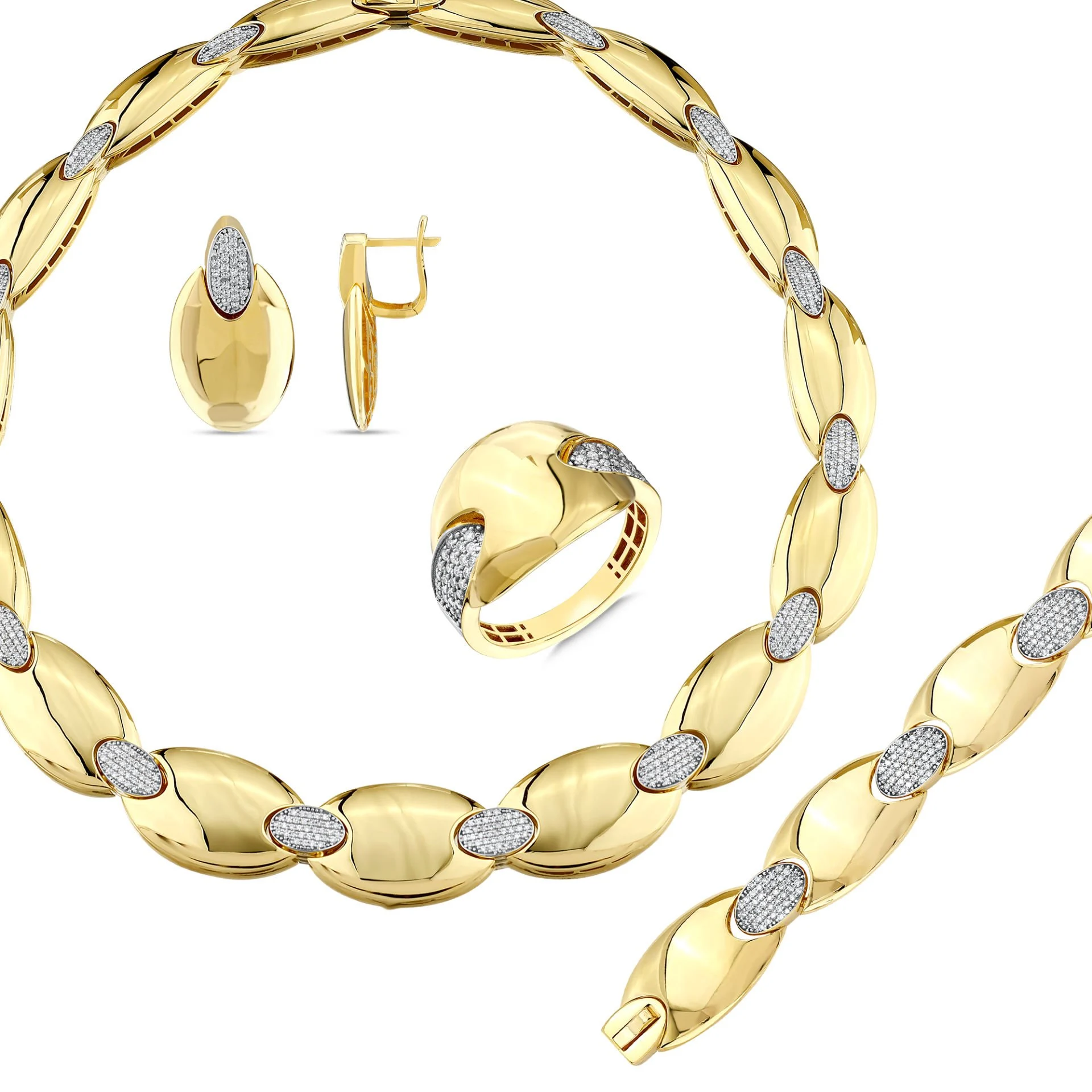 4.00 Karat Pırlantalı 4'lü Set